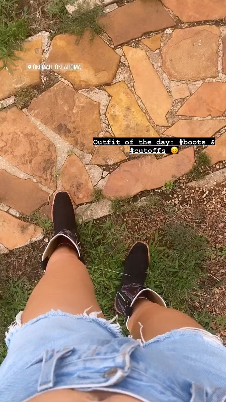 Boots & cut offs are the best combo! Esp when they are both just as comfy as they are cute! 🦋🐴 boots. Cowgirl. Western wear. Country concert outfits. 

#LTKshoecrush #LTKstyletip #LTKFind