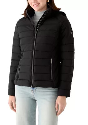 MICHAEL Michael Kors Women's Puffer Jacket, Black, Medium | Belk