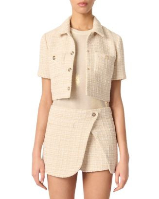 Maje Cropped Tweed Jacket  | Bloomingdale's Women | Bloomingdale's (US)