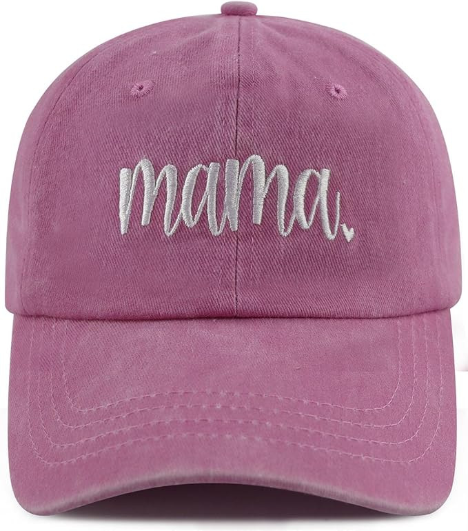 SHANVANKE Funny Mama Hat for Women, Adjustable Washed Cotton Embroidered Mom Baseball Cap | Amazon (US)