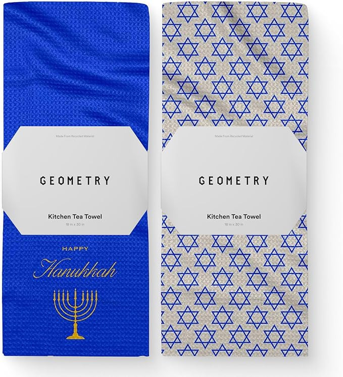 GEOMETRY Christmas Kitchen Towels - Quick Dry Microfiber Cloth Dish Towels for Kitchen Drying - P... | Amazon (US)