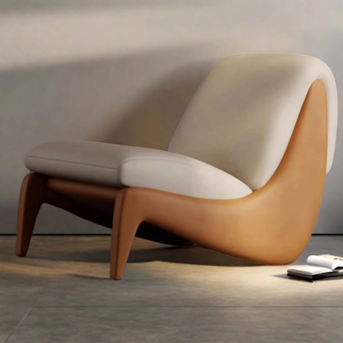 Italian minimalist leisure chair designer living r | Wayfair North America