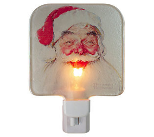 Northlight 6"" Norman Rockwell 'Santa Claus' Nig t Light | QVC