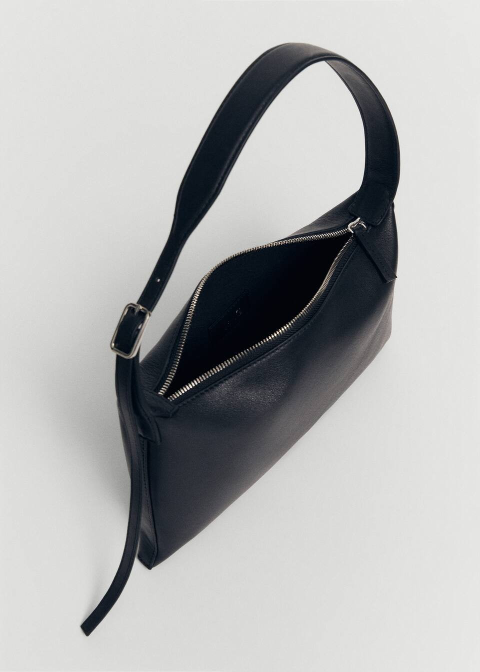 Leather shoulder bag with buckle -  Women | Mango USA | MANGO (US)