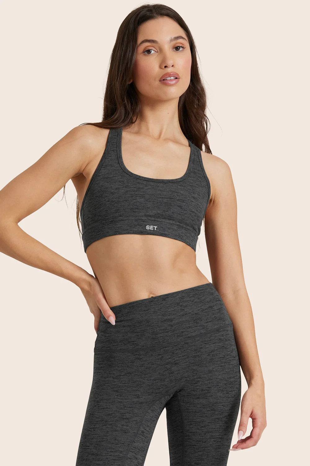 FORMCLOUD® CLOUD STAPLE BRA - PEPPER HEATHER GREY | SET Active