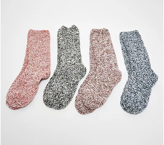 Barefoot Dreams CozyChic Set of 4 Sock Gift Set - QVC.com | QVC