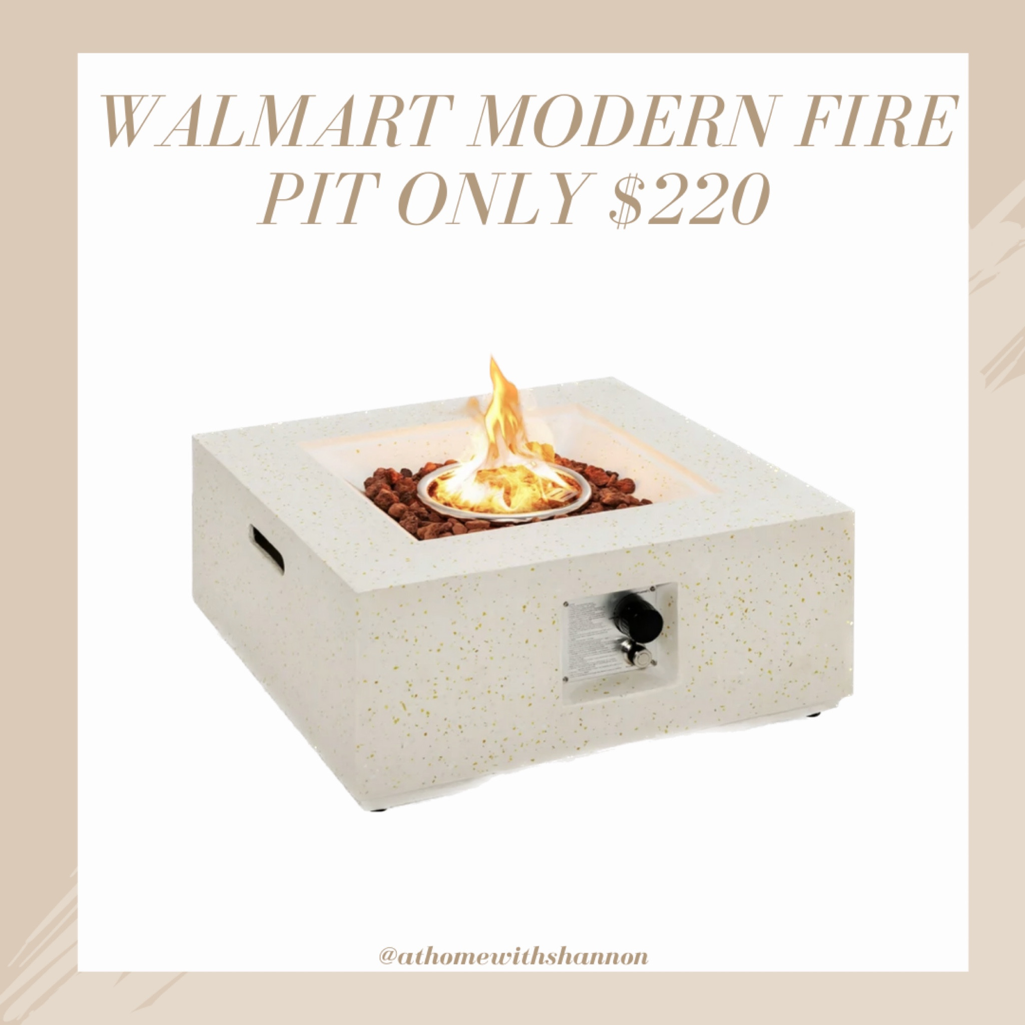 Walmart modern fire pit! #walmart #patio #deal 

#LTKhome #LTKstyletip #LTKSeasonal