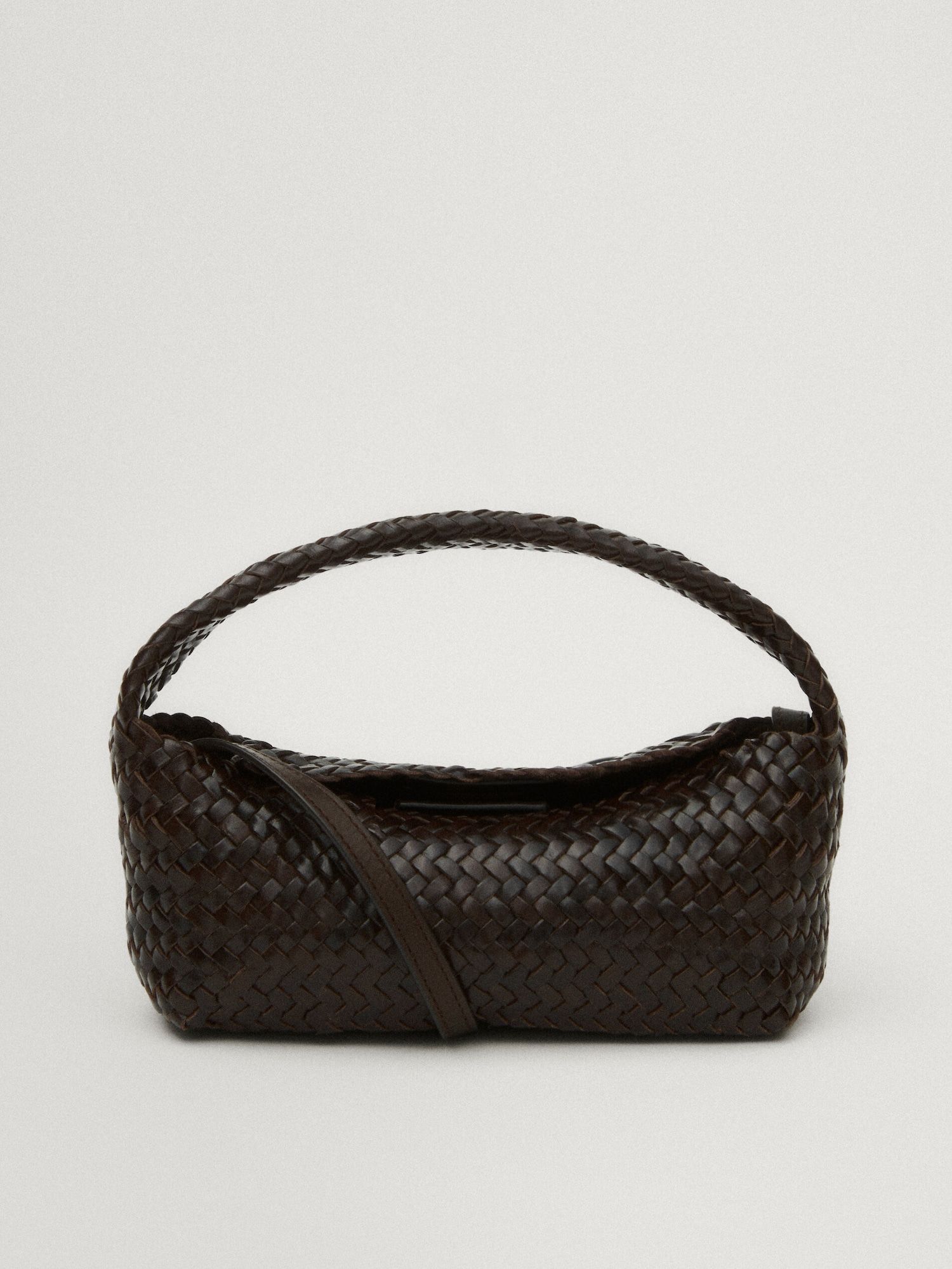 Woven nappa leather mini bag | Massimo Dutti (US)