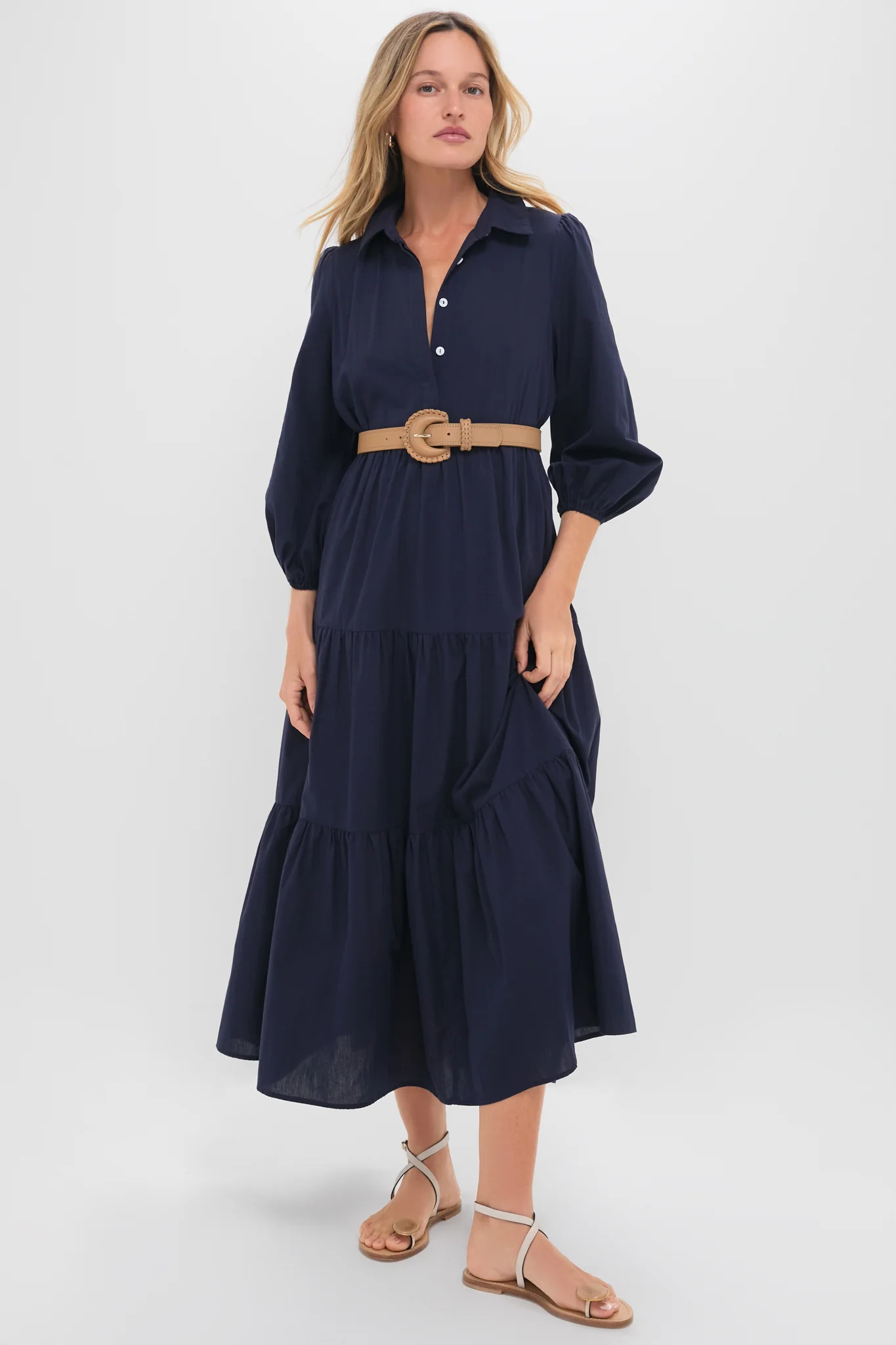 Navy Mabel Maxi Dress | Tuckernuck (US)