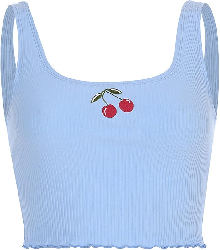 SansoiSan Women Tank Tops Sleeveless Cute Ladies Basic Camis Tops Vests | Amazon (US)