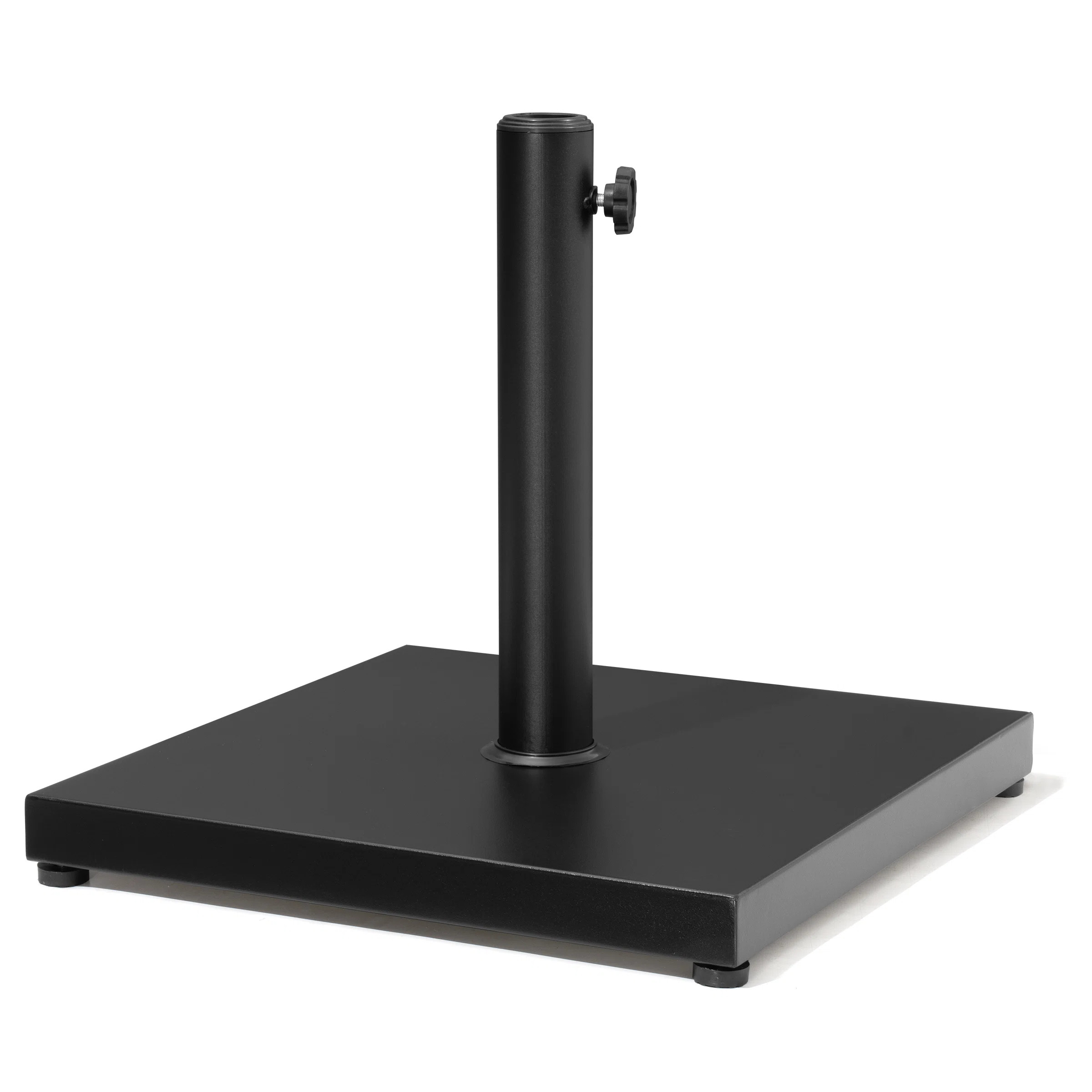Agosto 40 Lb. Concrete Free Standing Umbrella Base, Black | Wayfair North America