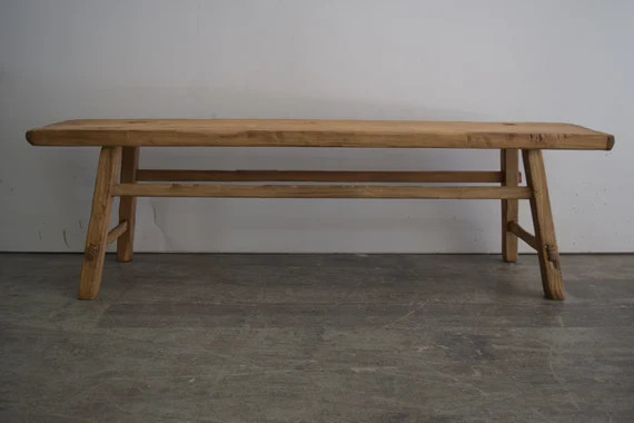 66 Large Oversized Bench Bedroom Solid Wood - Etsy | Etsy (US)