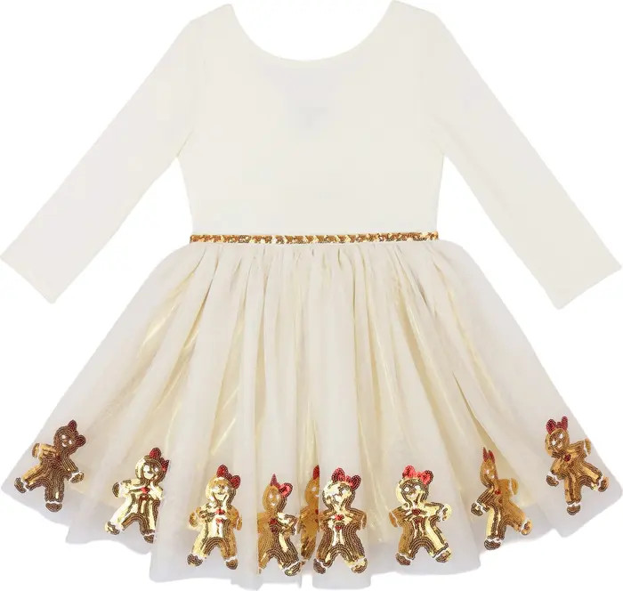 Kids' Sequin Gingerbread Border Dress | Nordstrom Rack