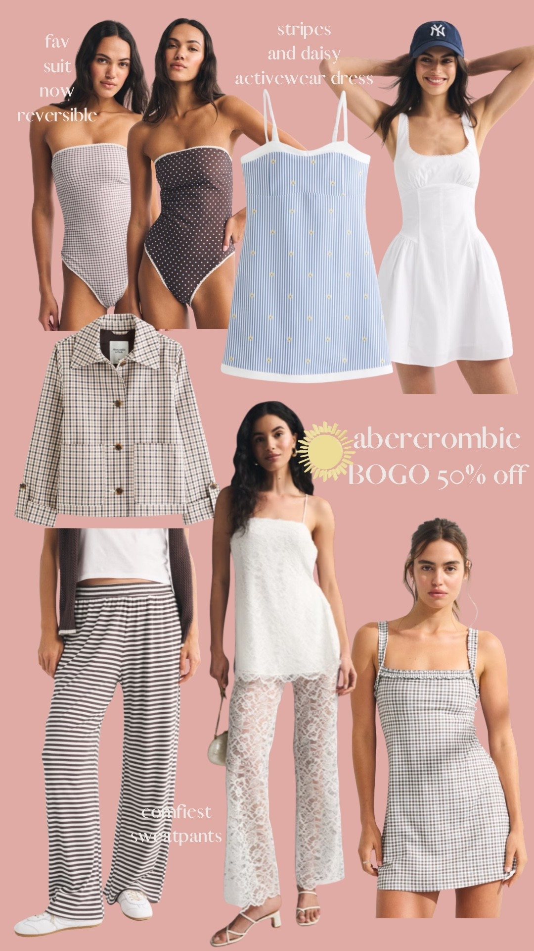 Abercrombie is BOGO 50% off (ends Sunday night) and here are some of my current favorites and items I have in my cart!! ☀️ 

#LTKSwim #LTKselfcare #LTKMothersDay