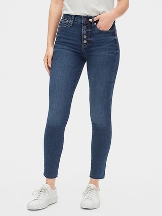 High Rise True Skinny Ankle Jeans with Secret Smoothing Pockets | Gap (US)