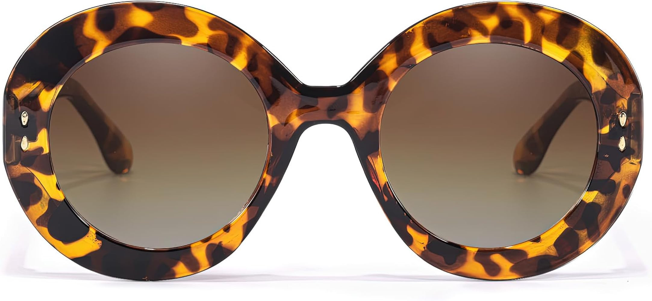 Trendy Oversized Round Sunglasses for Women - Large Big Style Fashion Shades with UV Protection | Amazon (US)