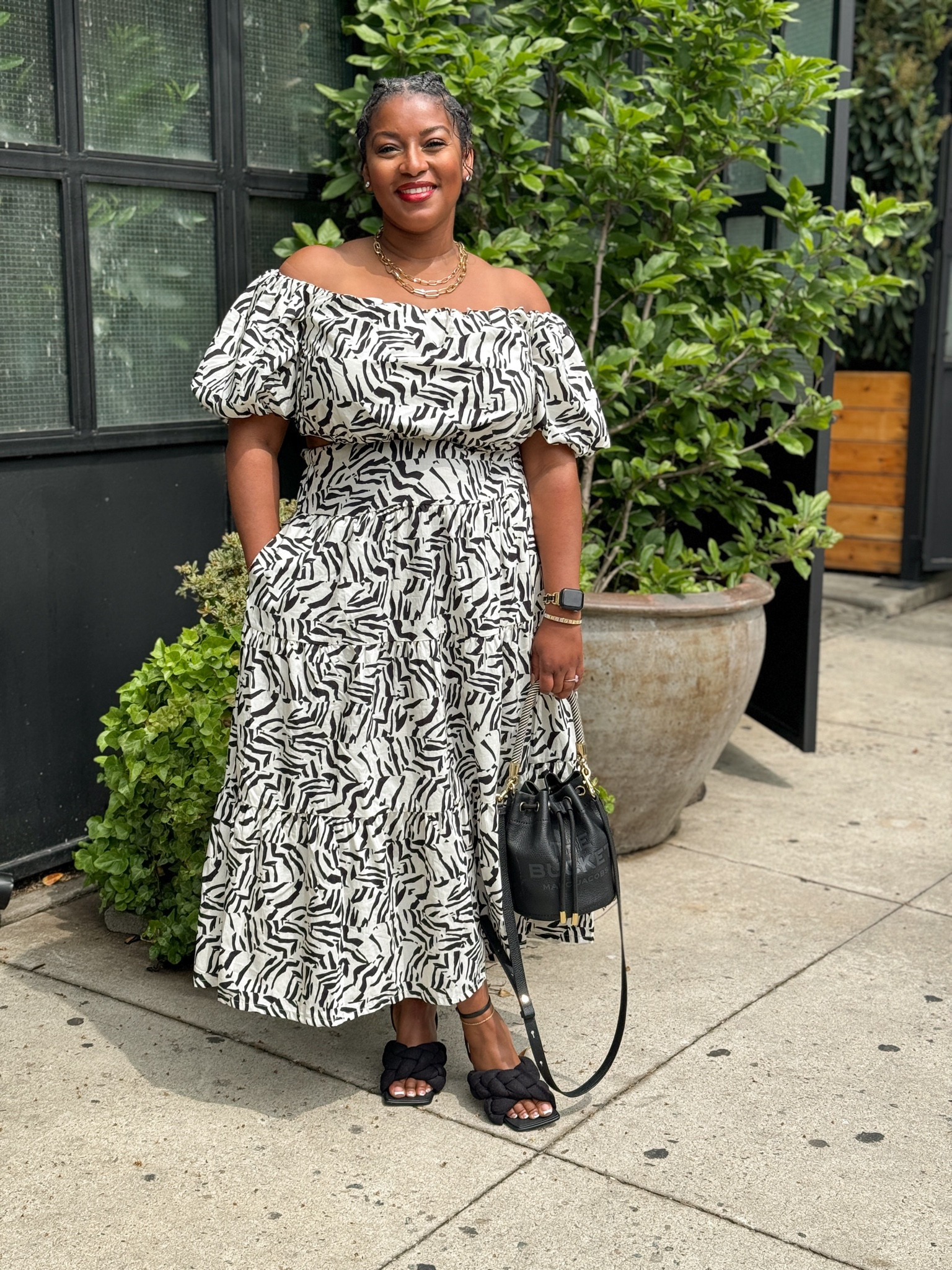 Balloon sleeve off the shoulder top + matching maxi skirt for under $50. Size done in the skirt, it runs oversized. Perfect look for mother’s day or brunch. 

Bra and shoes linked too. 

#LTKMidsize #LTKFindsUnder50 #LTKPlusSize