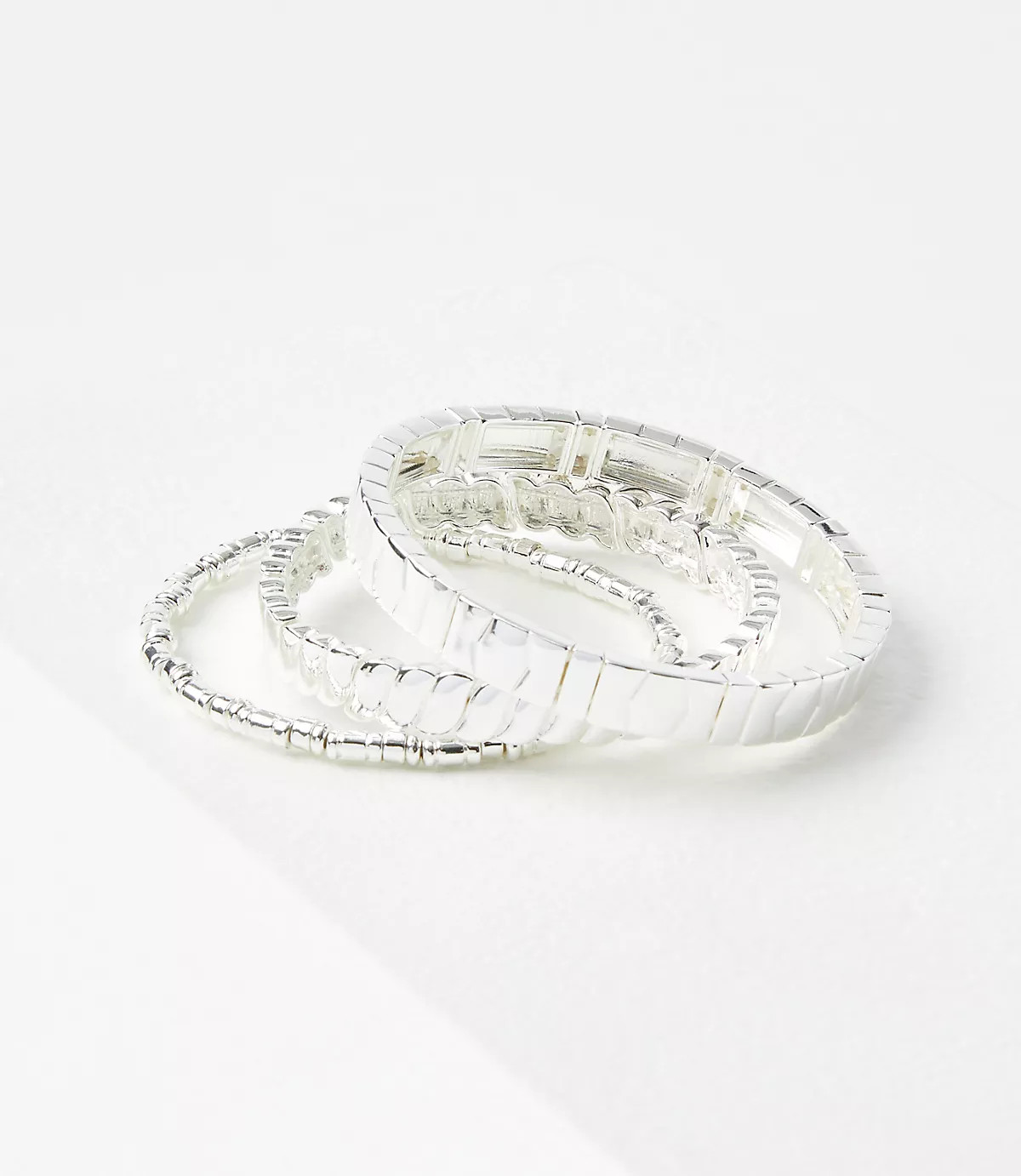 Metallic Beaded Stretch Bracelet Set | LOFT