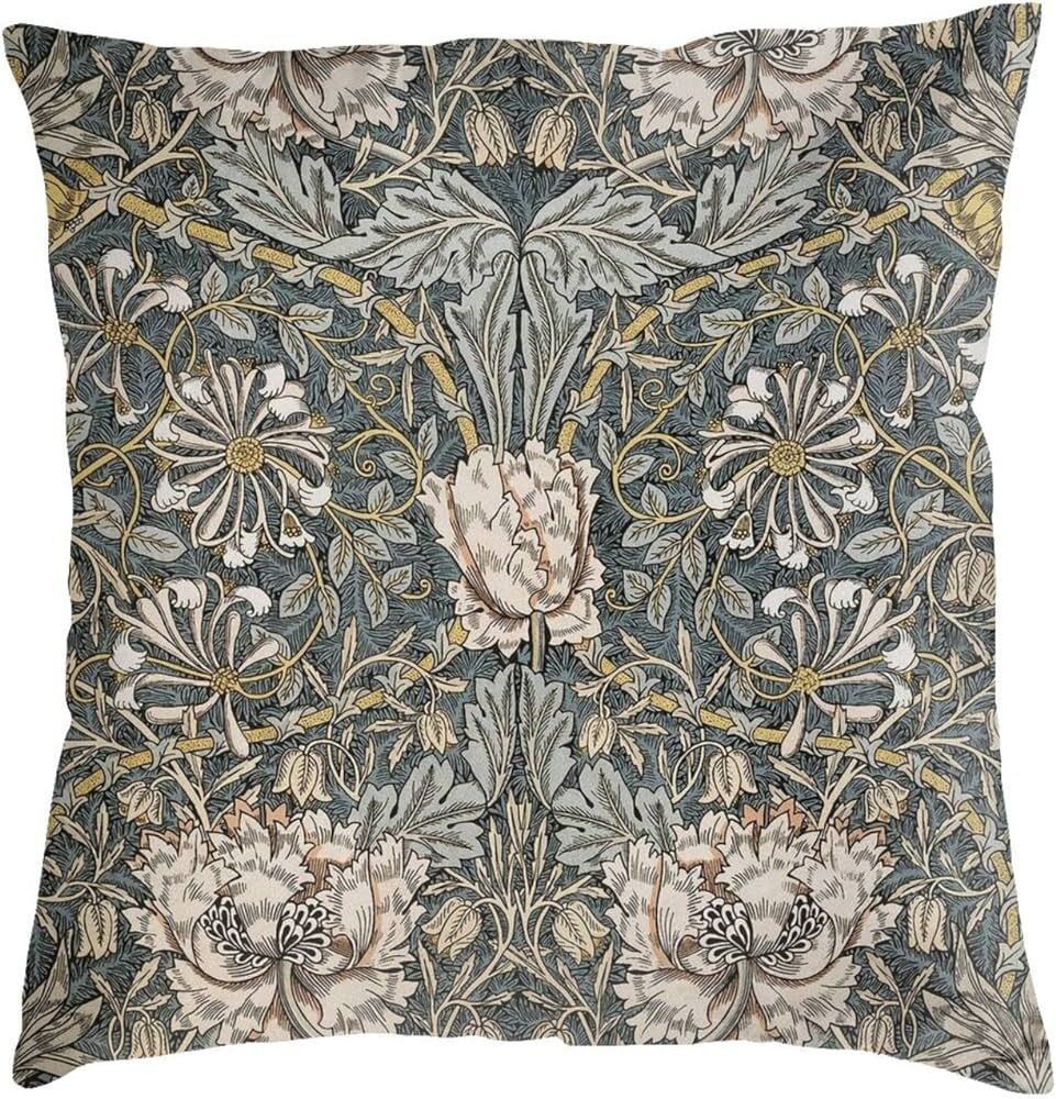 Haruha William Morris Pimpernel 13 Decorative Throw Pillow Covers Soft Velvet Pillowcases Home De... | Amazon (US)