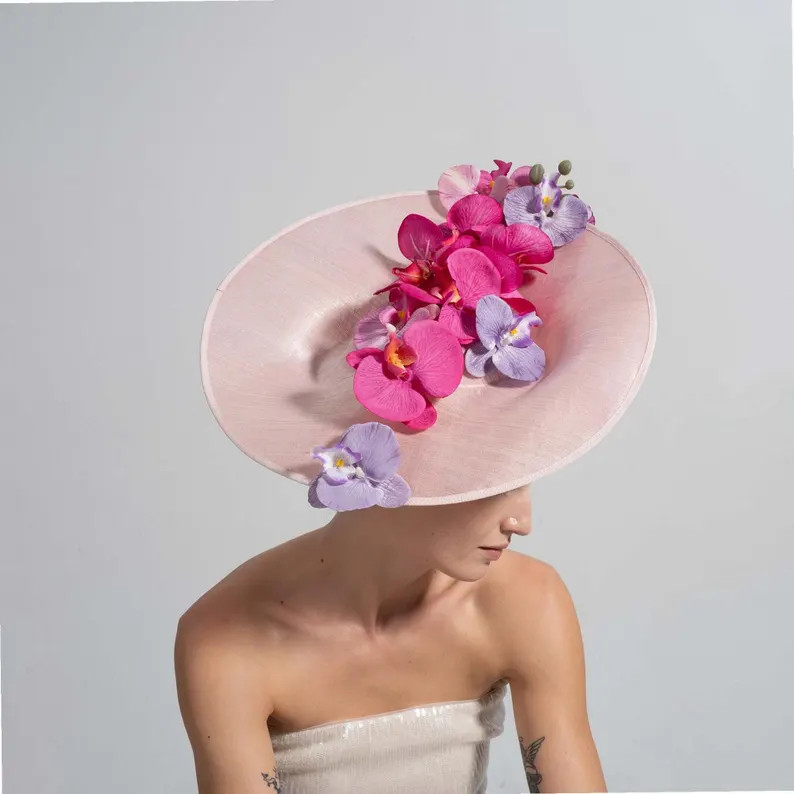 Blush Pink Flower Fascinator Hatinator,wedding Hair Accessory for Races,tea & Garden Party - Etsy | Etsy (Global)
