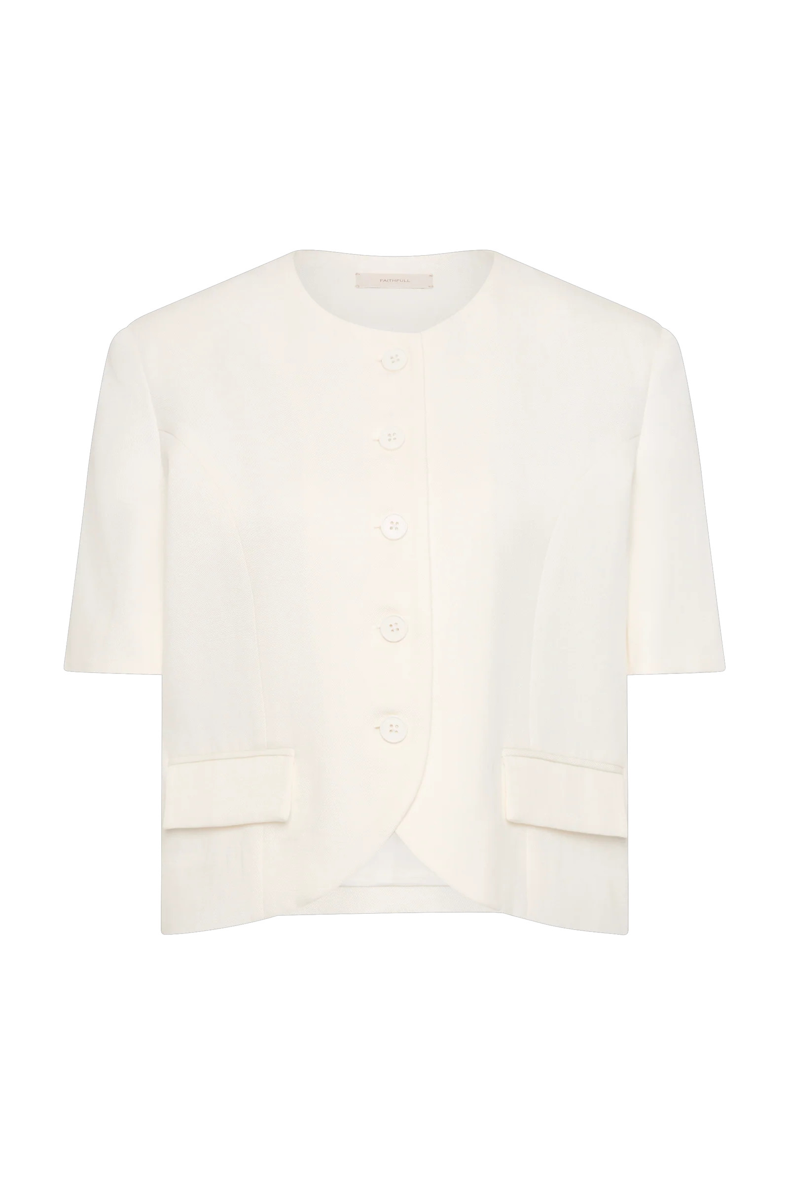 Orsa Blazer Off White | Faithfull (AU)