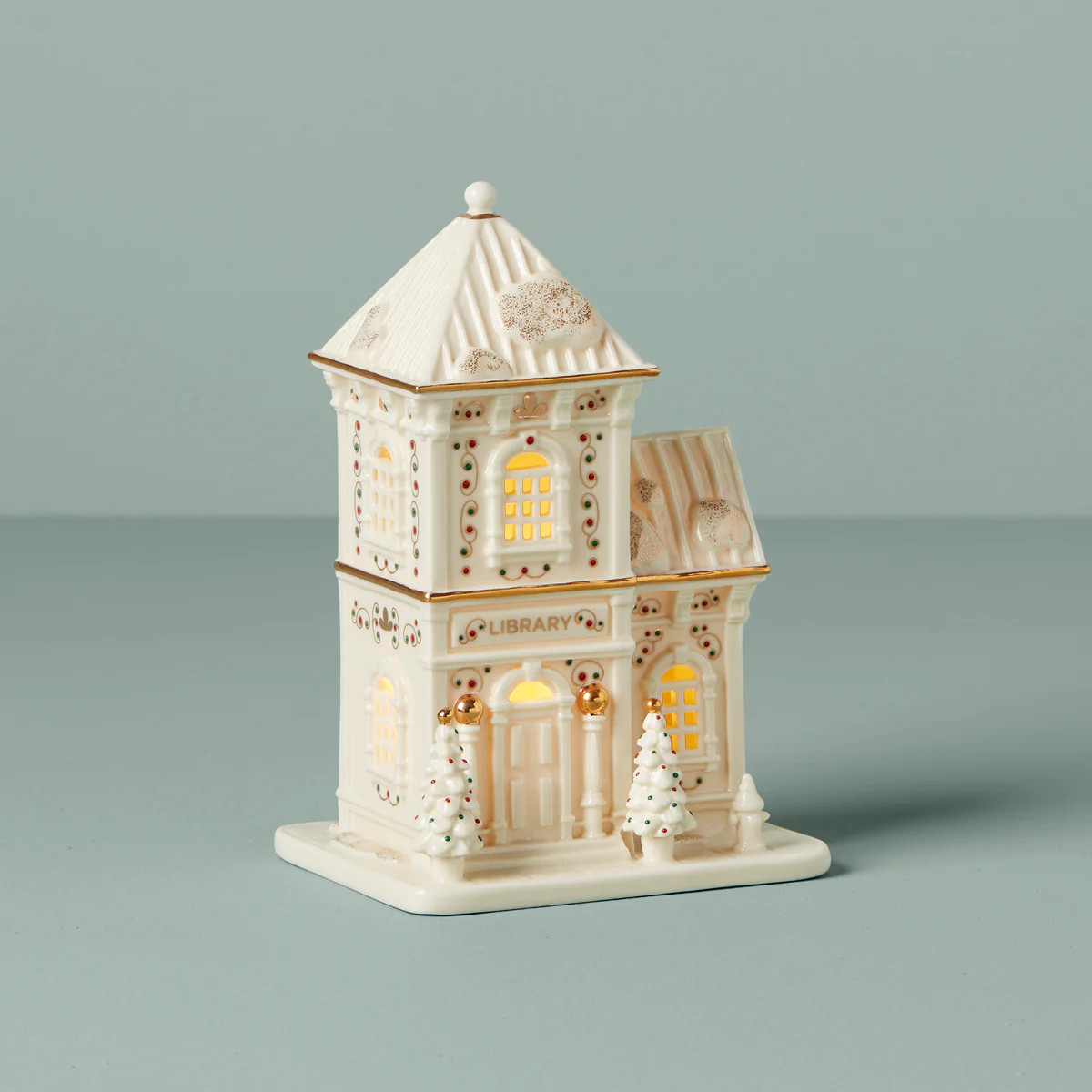 Mistletoe Park Light-Up Library Figurine | Lenox