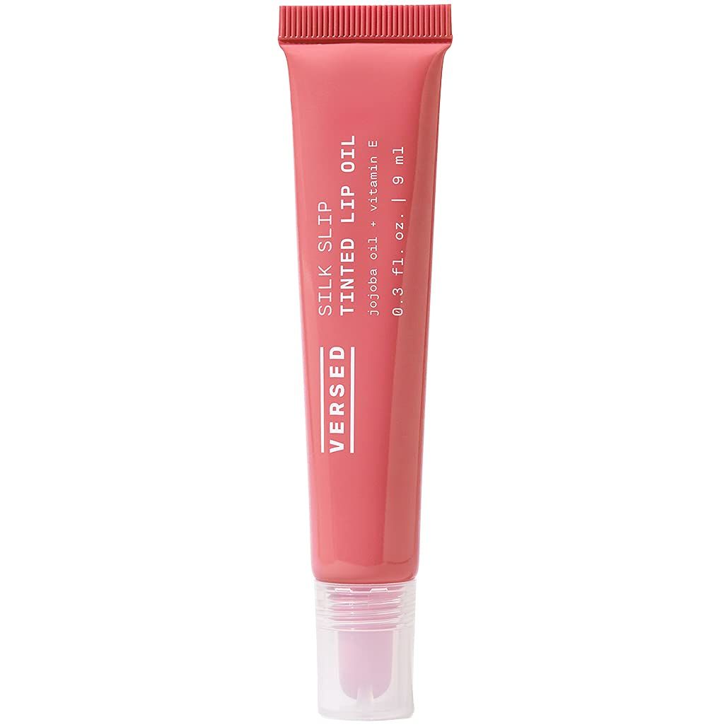 Versed Silk Slip Tinted Lip Oil, Blossom - Sheer Pink Lip Tint - Long-Lasting, Moisturizing Makeu... | Amazon (US)