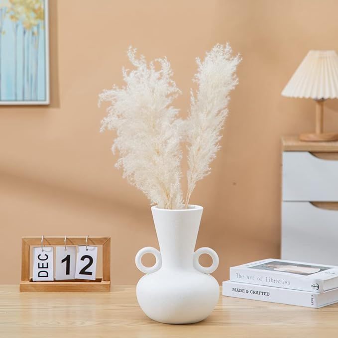 WEIDILIDU Ceramic vase White, Minimalist Design for Home Decor, Fireplace, Bedroom, Kitchen, Livi... | Amazon (US)