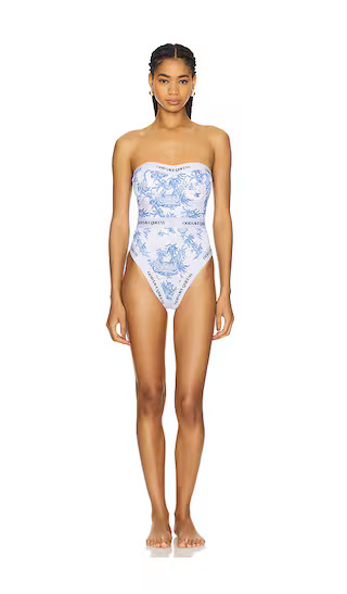 Carrara One-piece in Light Blue | Revolve Clothing (Global)