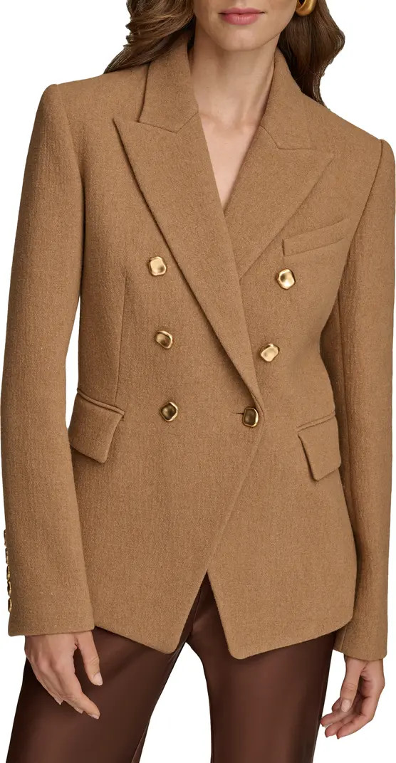Donna Karan New York Double Breasted Wool Blend Blazer | Nordstrom | Nordstrom