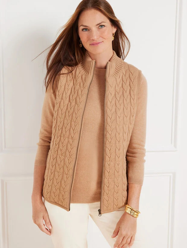 Quilted Sweater Puffer Vest | Talbots