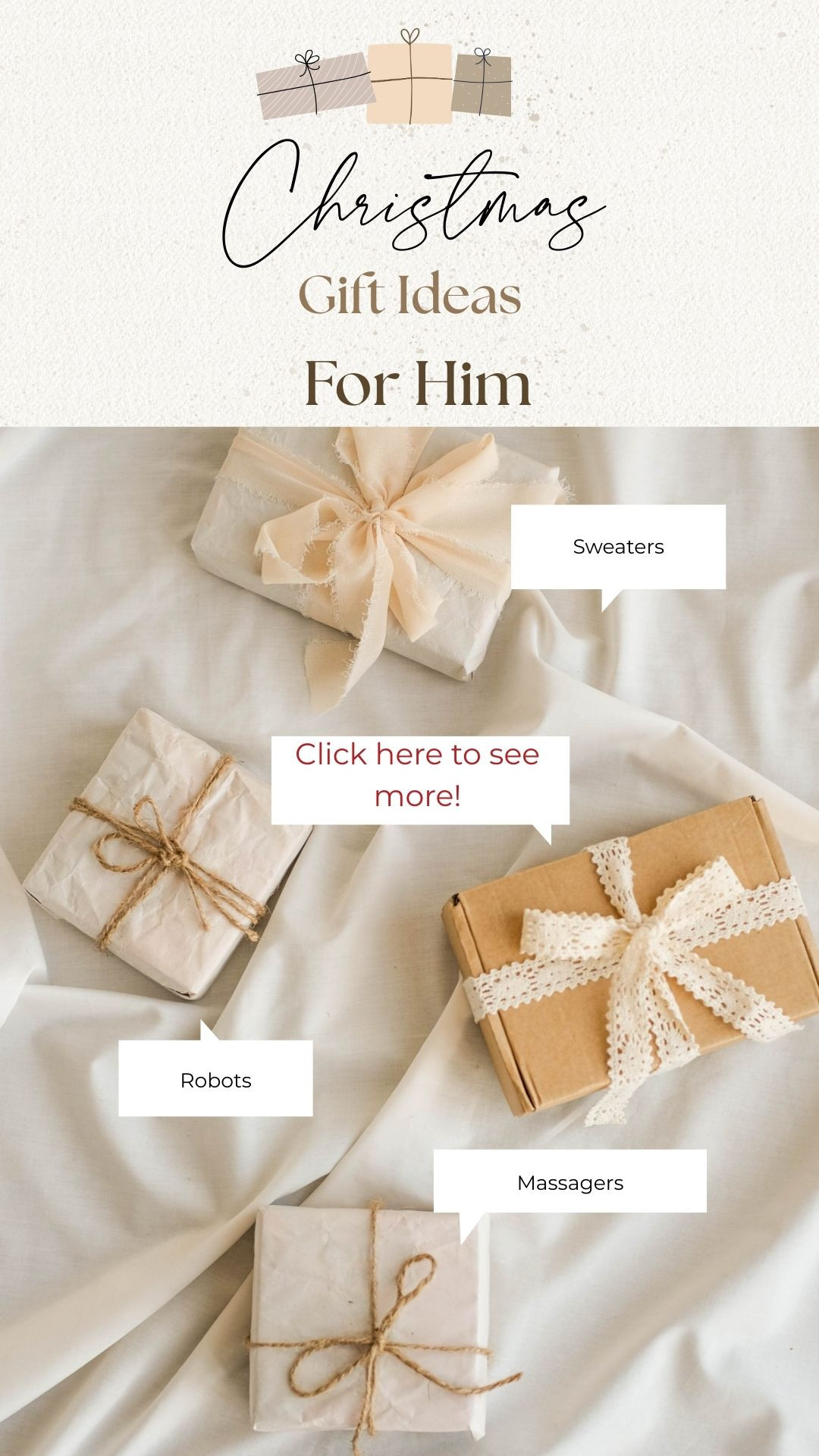 Christmas Gift Ideas for Him: 8 Unique Gifts He'll Actually Love

Finding the perfect Christmas gift for the special guy in your life? I've curated 8 unique gift ideas that go beyond the usual suspects! From tech gadgets to nostalgic LEGO sets, massage tools to cozy heated socks – there's something here for every type of guy on your list.
Whether he's into gaming, tech, fitness, or just loves quirky desk toys, these thoughtful picks are sure to make his holiday extra special. Swipe through to see all 8 gift ideas, and click the link in bio for full details and where to shop! 🎁
Which one would your guy love most? Comment below! 👇

#ChristmasGifts #GiftsForHim #ChristmasGiftGuide #HolidayGiftIdeas #MensGifts #ChristmasShopping #GiftIdeas #HolidayShopping #ChristmasPresents #GiftGuide #MensGiftIdeas #ChristmasGiftIdeas #HolidayGifts #GiftsForMen #ChristmasInspo #HolidayGiftGuide #UniqueGifts #StockingStuffers #ChristmasWishlist #GiftInspo 

 #LTKGiftGuide #LTKHoliday #LTKMens