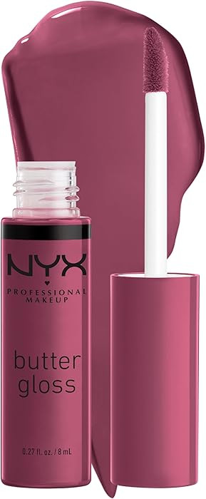 NYX PROFESSIONAL MAKEUP Butter Gloss, Non-Sticky Lip Gloss - Cranberry Pie (Mauve Purple) | Amazon (US)