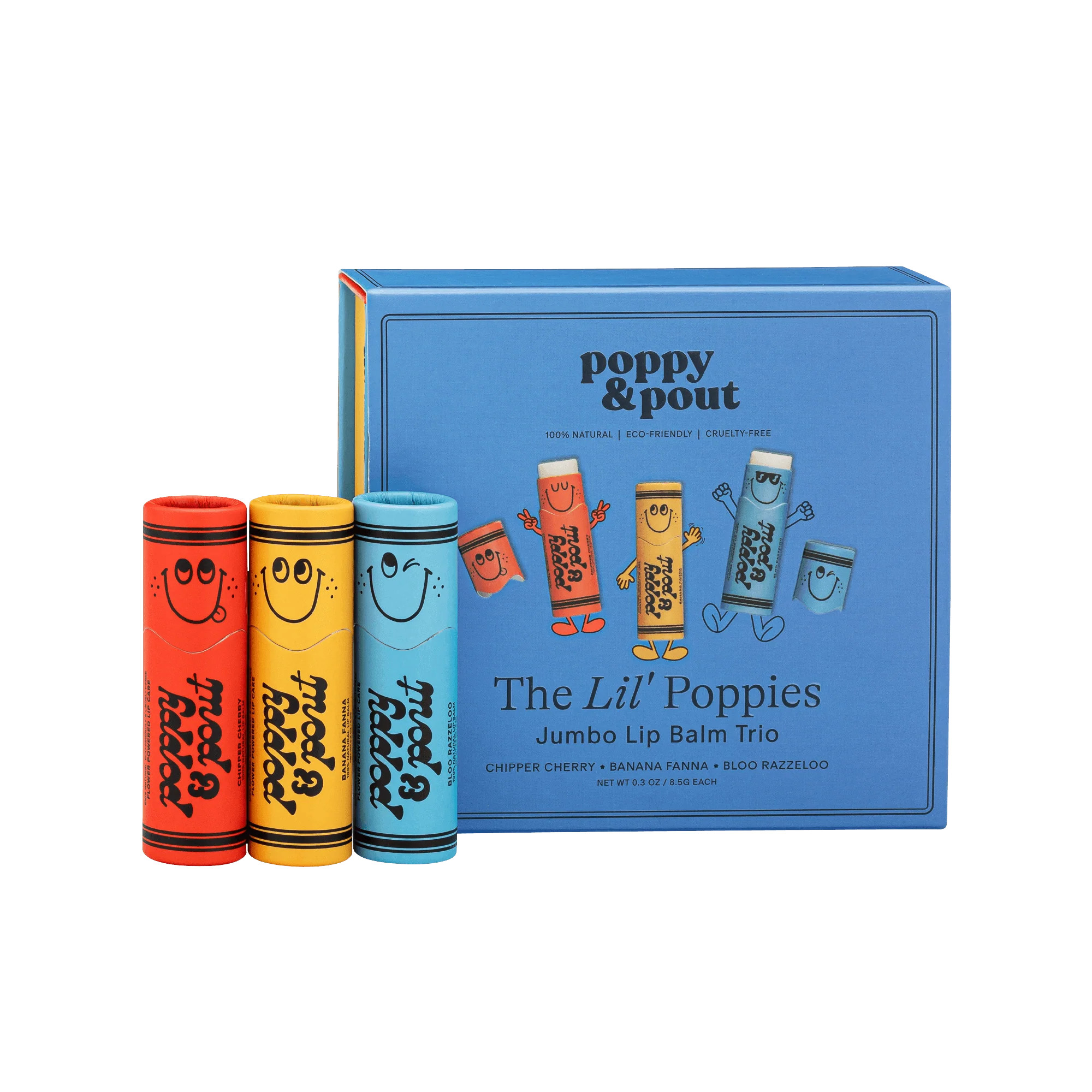 Gifts with Poppies – Lil' Poppies Lip Balm Trio | Poppy & Pout | Poppy & Pout