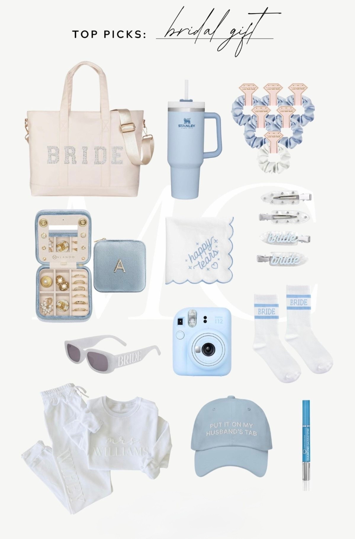 Bridal era activated 🤍✨
The sweetest something blue finds for the bride-to-be, perfect for engagement season, bachelorette weekends, and all the “I do” moments in between. 
Shop all my bridal favorites here 💙👇

#liketkit @shop.ltk.it #LTKwedding #BrideToBe #BridalStyle #BacheloretteFinds #WeddingPrep #BrideEssentials

#LTKWedding #LTKBeauty #LTKValentine
