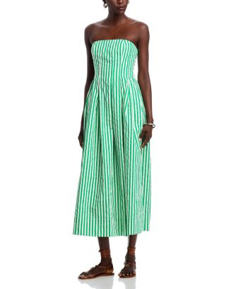 AQUA Strapless Striped Maxi Dress - Exclusive  | Bloomingdale's Women | Bloomingdale's (US)