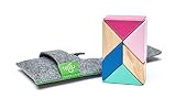 6 Piece Tegu Pocket Pouch Prism Magnetic Wooden Block Set, Blossom | Amazon (US)