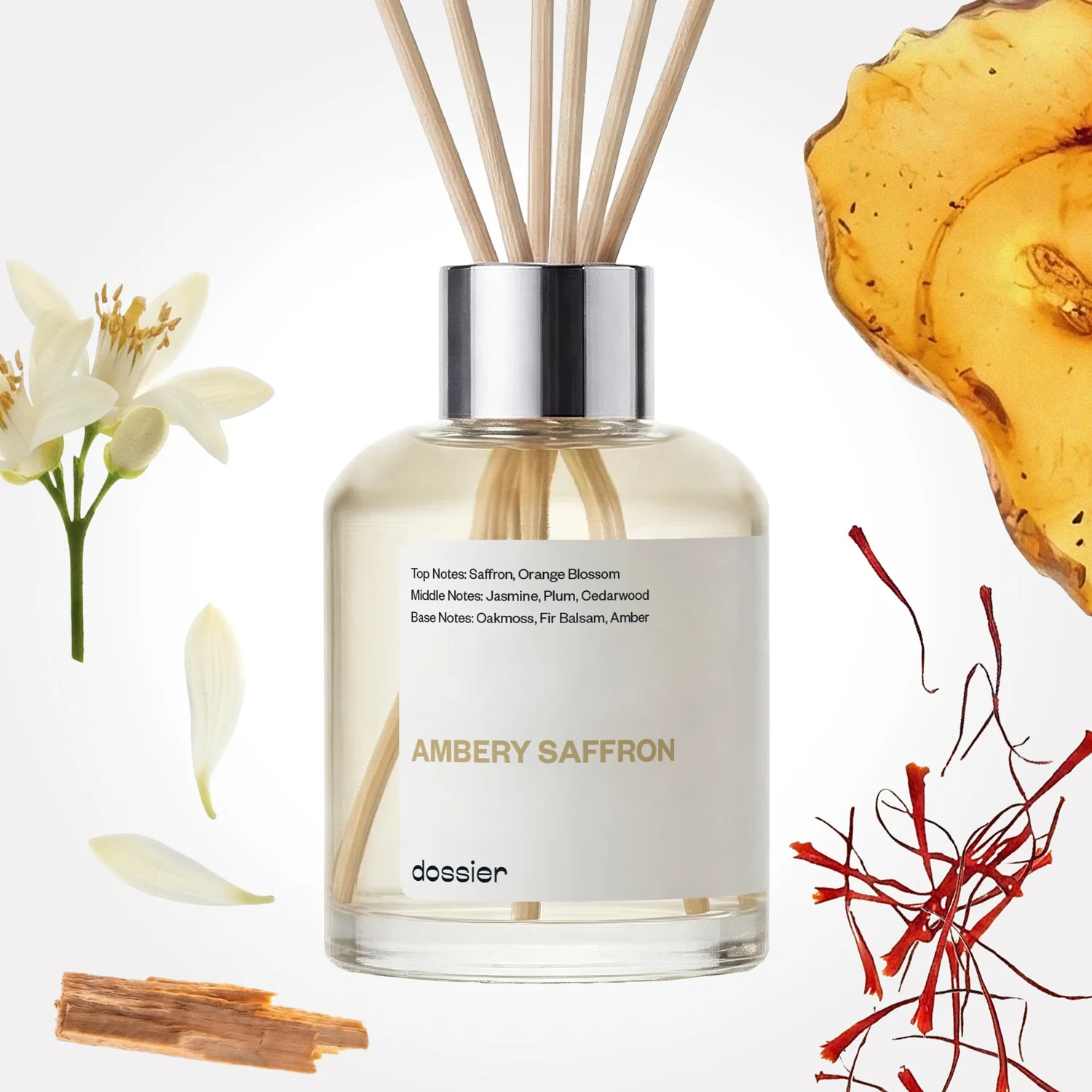 Baccarat Rouge 540 Dupe Perfume inspired by MFK: Ambery Saffron Room Diffuser | Dossier