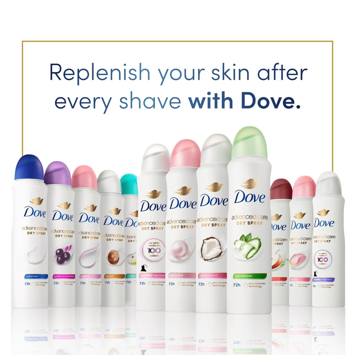 Dove Beauty Mini Advanced Care Cool Essentials Antiperspirant & Deodorant Dry Spray - Travel Size... | Target