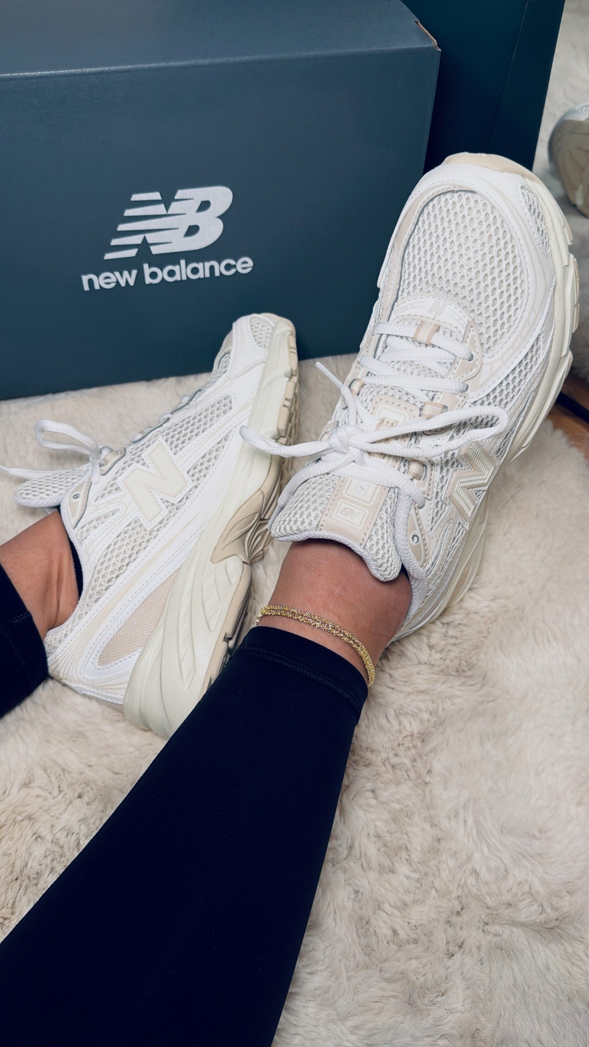 New Balance Bisque with angora and sea salt. ❤️ I’m usually at 7.5 but I sized down to a 7 because they run a little big. Perfect for every day wear and so comfy! 

#LTKdayinmylife #LTKSaleAlert #LTKActive