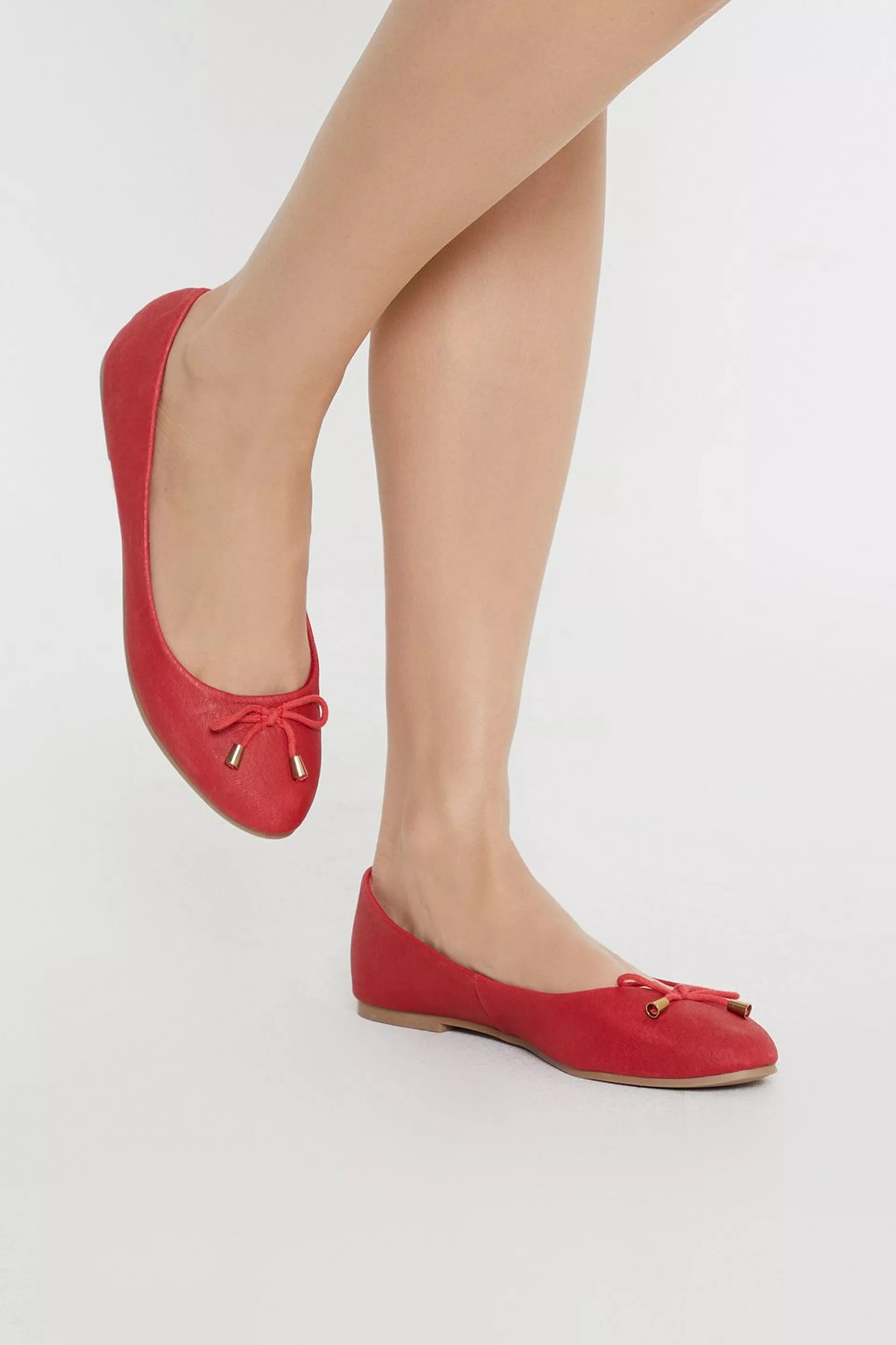 Flats | Leather Bow Ballet Pump | Oasis | Oasis UK & IE