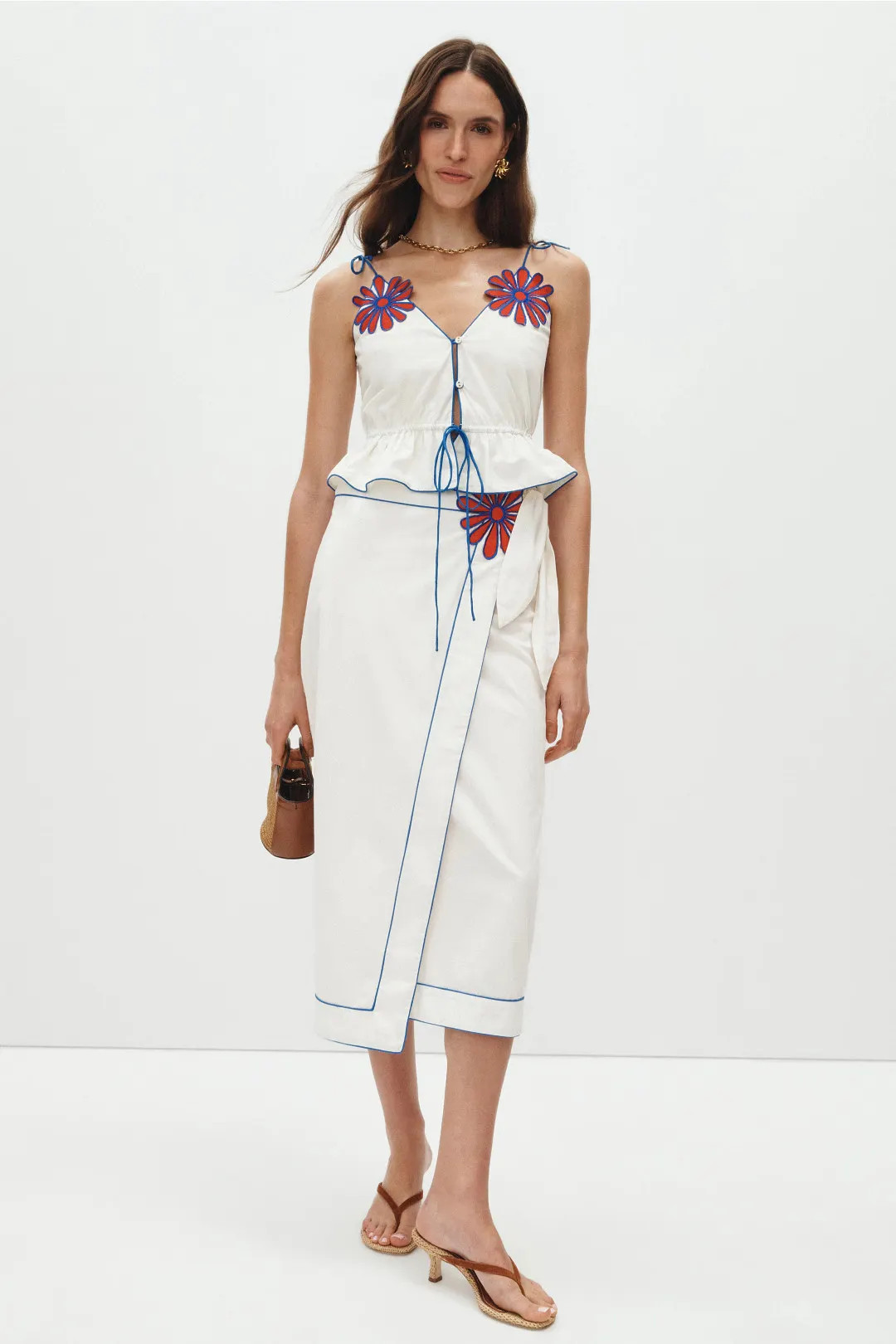 Floral Motif Warp Skirt | Rent the Runway