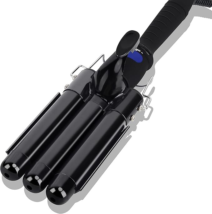Three Barrel Curling Iron Professional Hair Waver, Ceramic Hair Curler Adjustable Temp Triple Bar... | Amazon (CA)