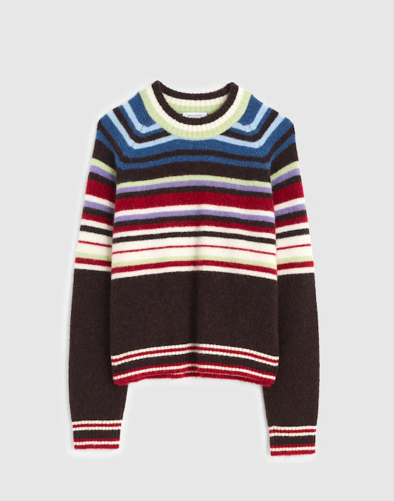 Alexa Chung for Madewell Millie Striped Sweater in Cloudsoft | Madewell