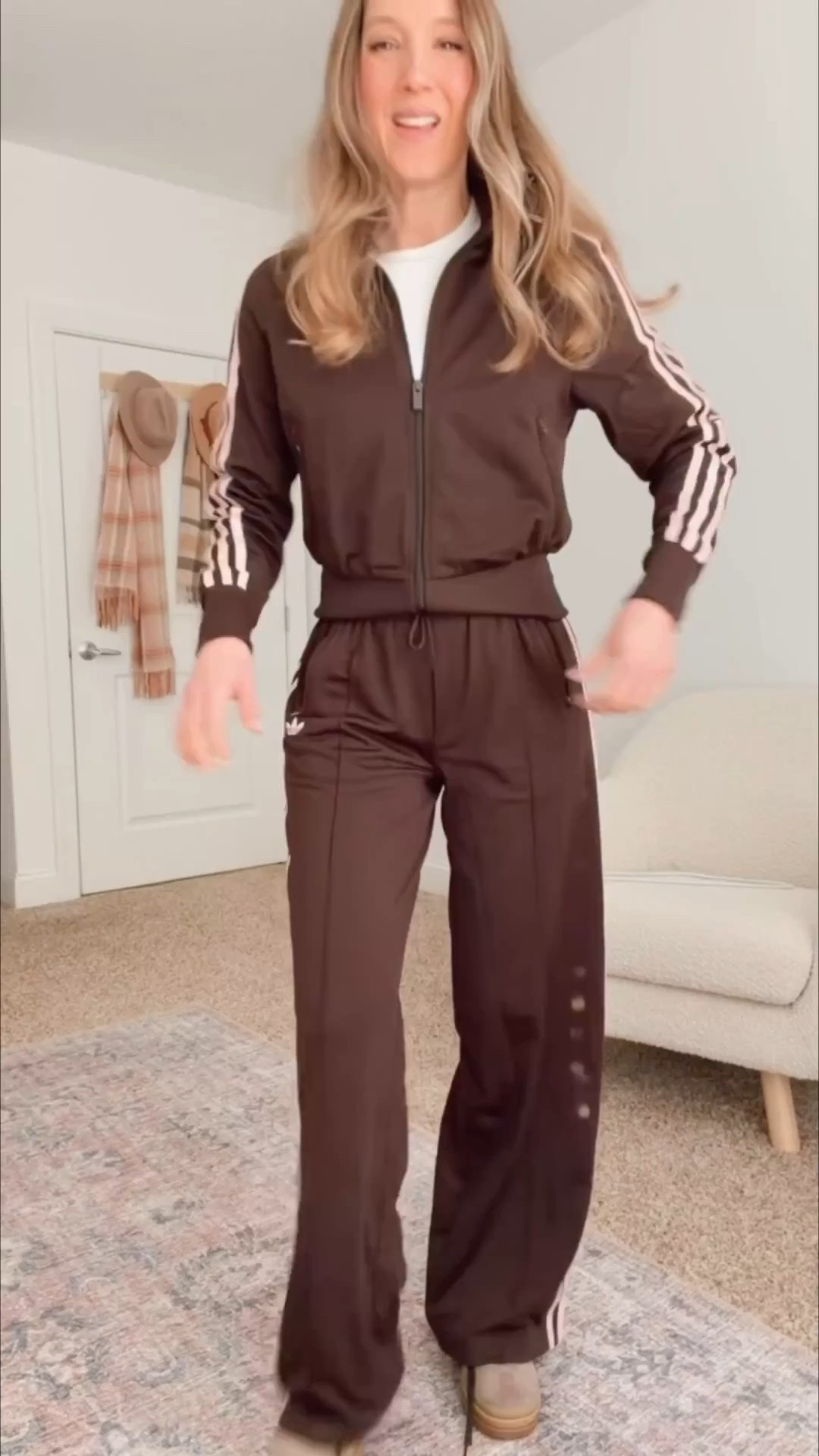 Totally obsessed with these mix and match favorites for spring from @adidas. These pants can be dressed up or down with a chunky athletic sneaker or a sneaker shoe for a polished look. They are the perfect color! 

#LTKOver40 #LTKActive #LTKmomlife