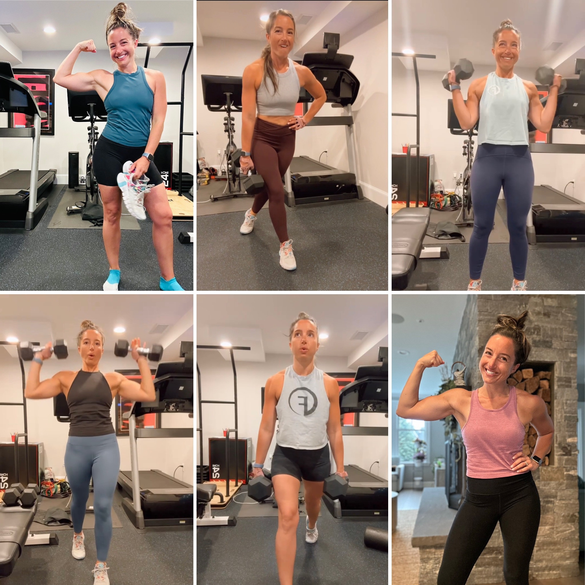 Workout fits for the week 💪🏼

Wearing a size 6 in all #lululemon tops + bottoms, size small in all #athleta bottoms, and size medium in all #fasterway attire  

#LTKunder50 #LTKfit