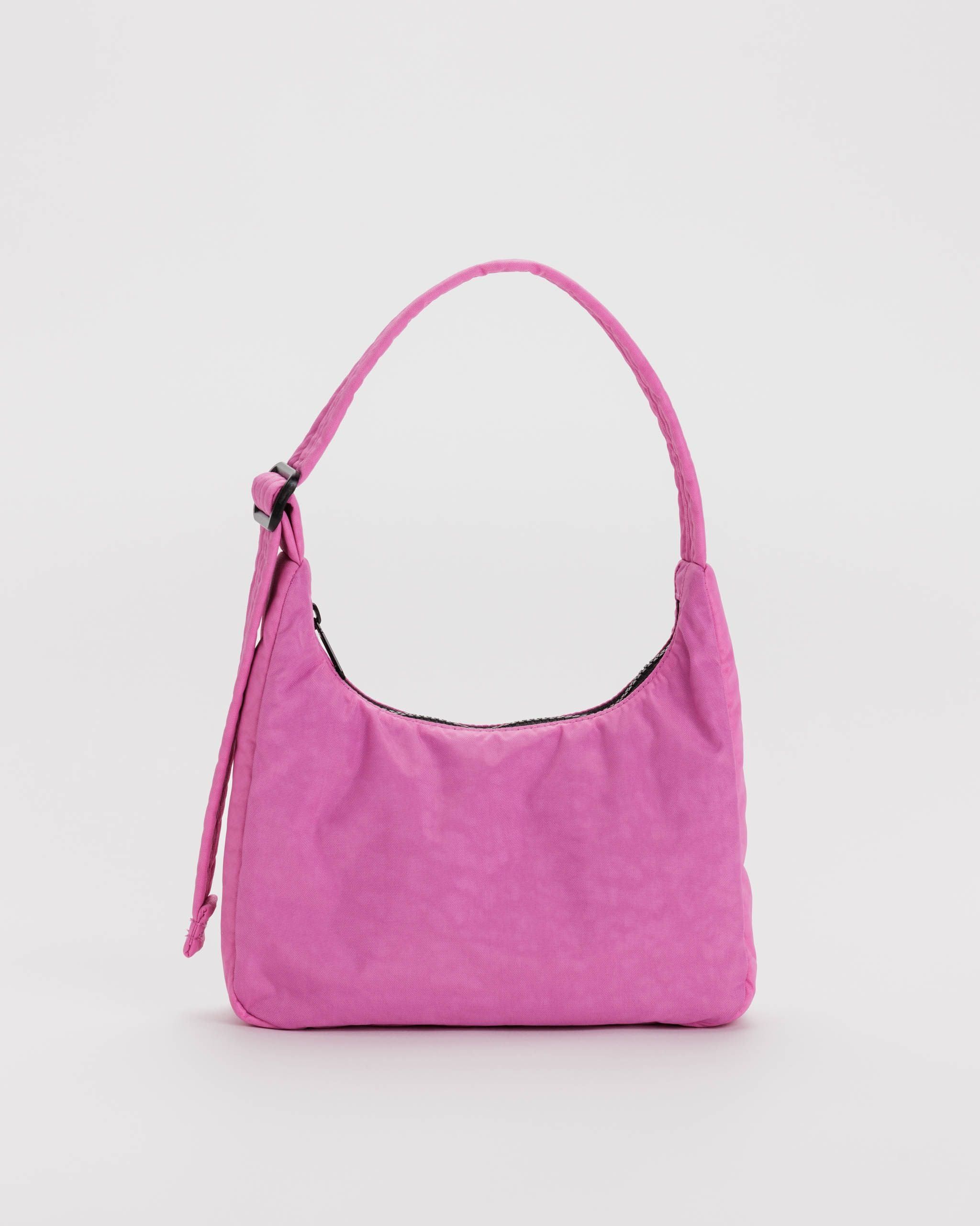 Mini Nylon Shoulder Bag : Extra Pink - Baggu | BAGGU