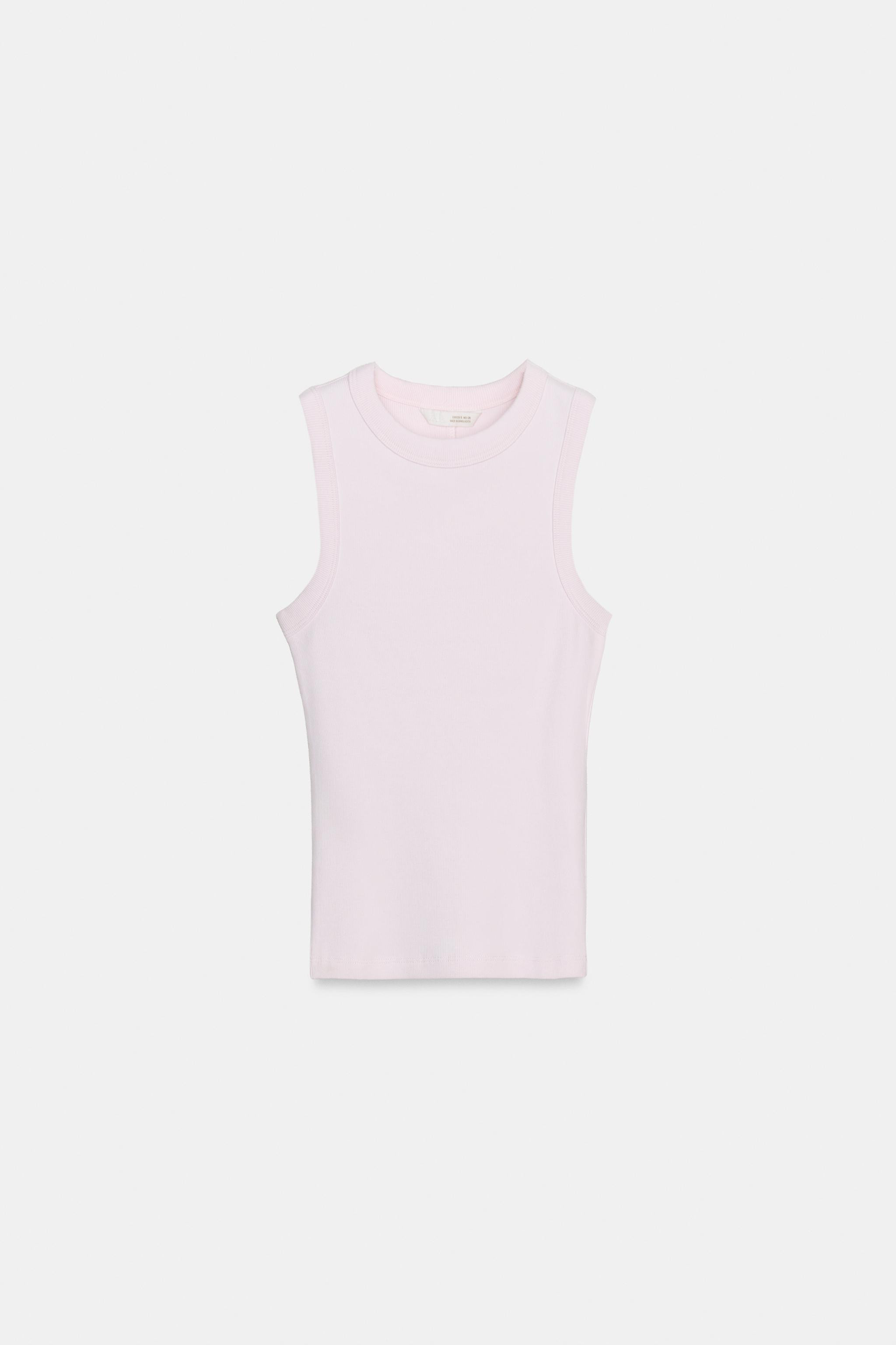 TOP MIT RIPPENMUSTER UND TRÄGERN | Zara DE