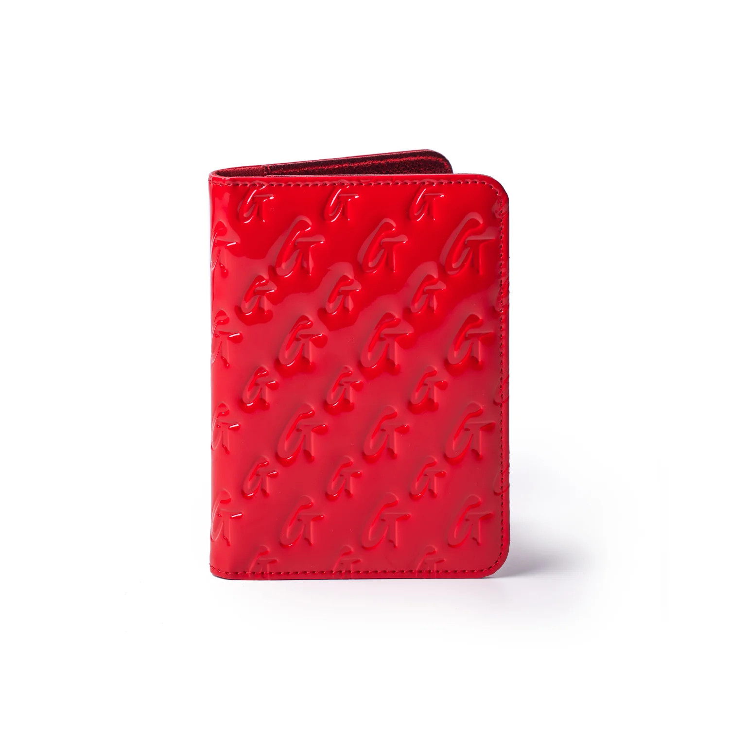 MONOGRAM PASSPORT HOLDER - MIRROR RED | Glam-Aholic Lifestyle