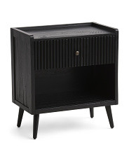 24in Acacia Wood Nightstand | TJ Maxx